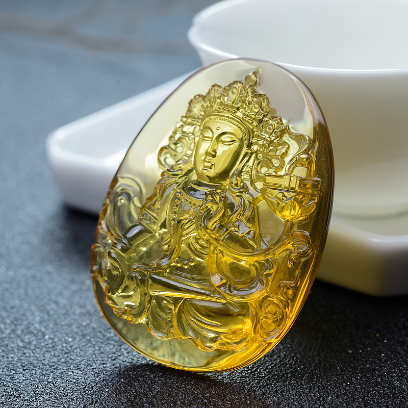 金兰珀吊坠-红掌柜