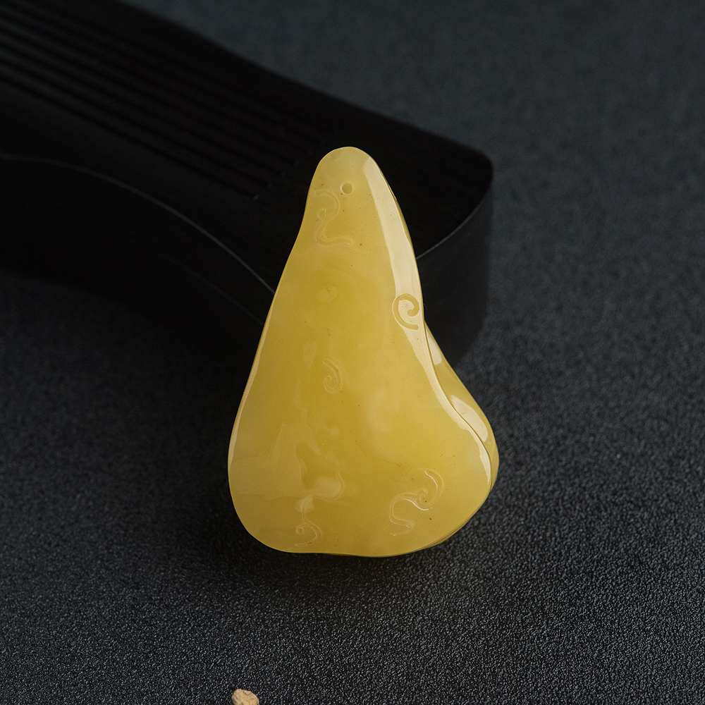 蜜蜡如意吊坠-红掌柜