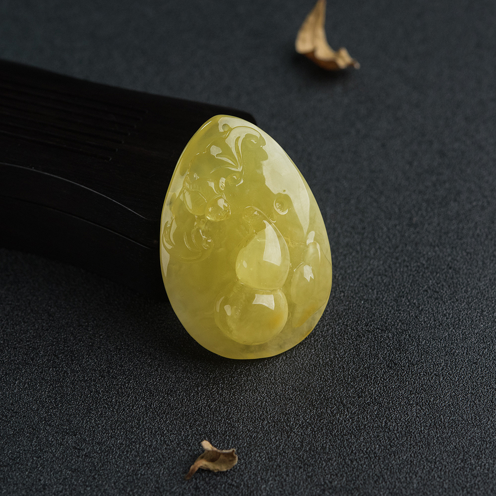 蜜蜡葫芦吊坠-红掌柜