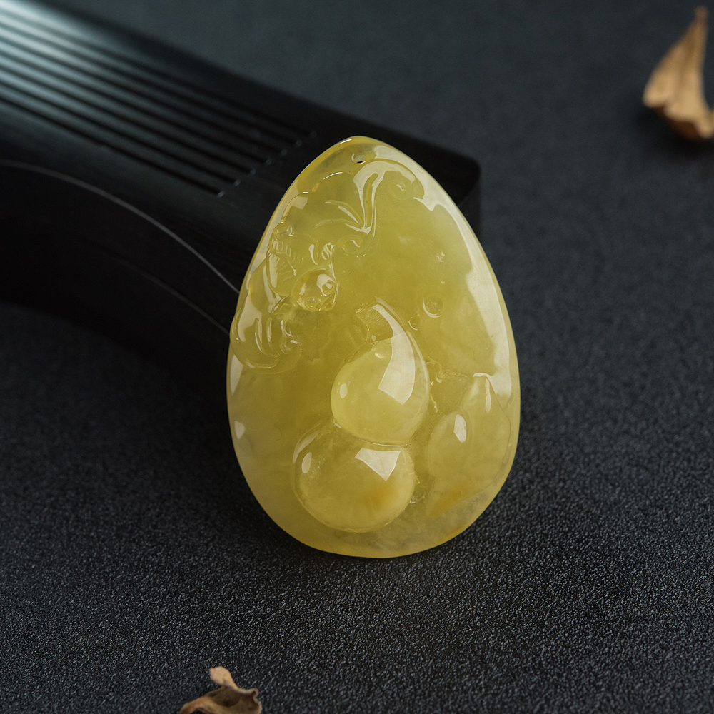 天然蜜蜡葫芦吊坠-红掌柜