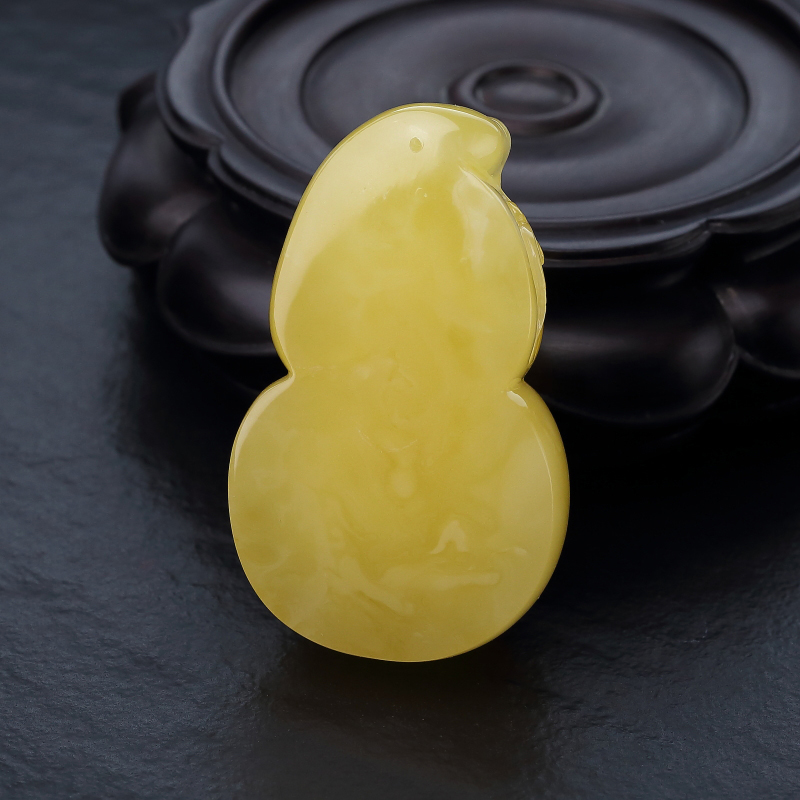 波罗的海天然蜜蜡葫芦吊坠-红掌柜