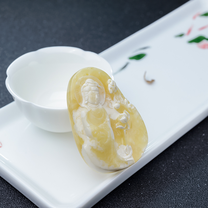 白花蜜观音吊坠-红掌柜