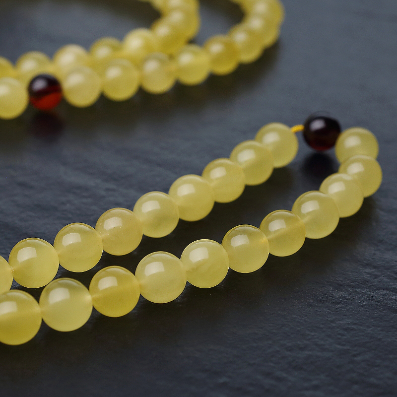 波罗的海天然鸡油黄108佛珠-红掌柜