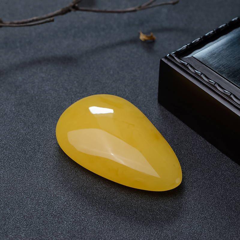 天然蜜蜡随形吊坠-红掌柜