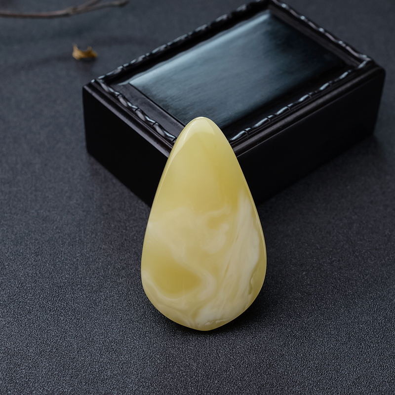 白花蜜蜡吊坠-红掌柜