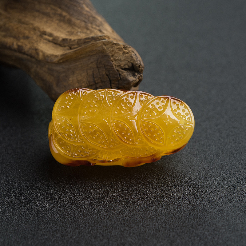 波罗的海蜜蜡貔貅吊坠-红掌柜