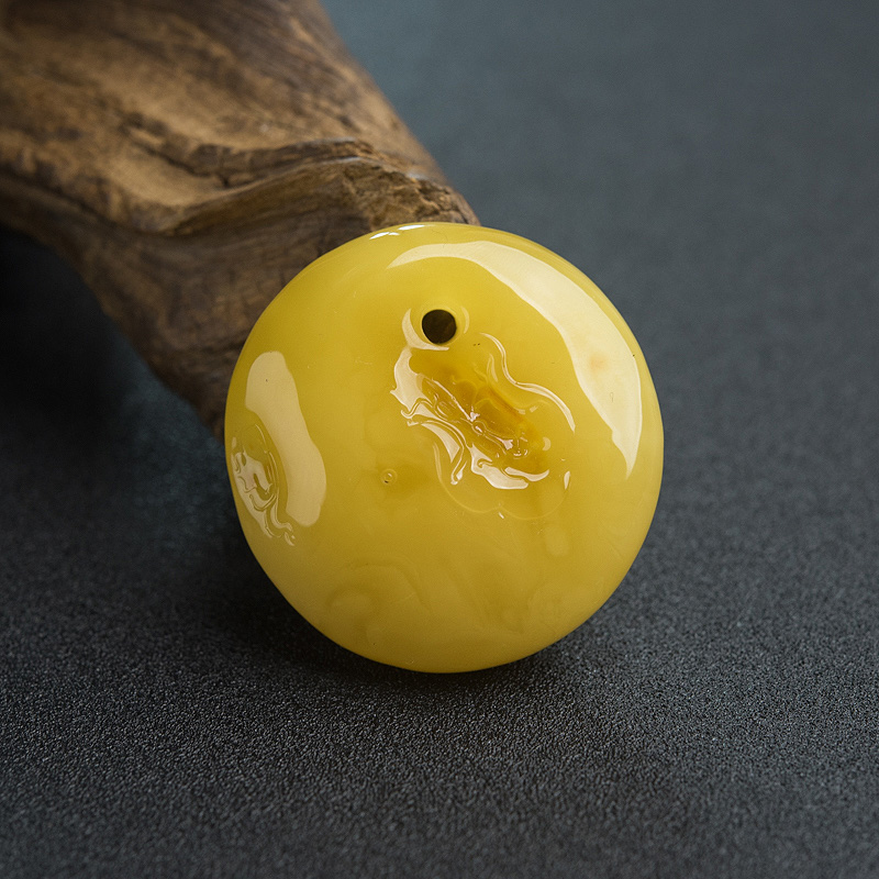 蜜蜡葫芦吊坠-红掌柜