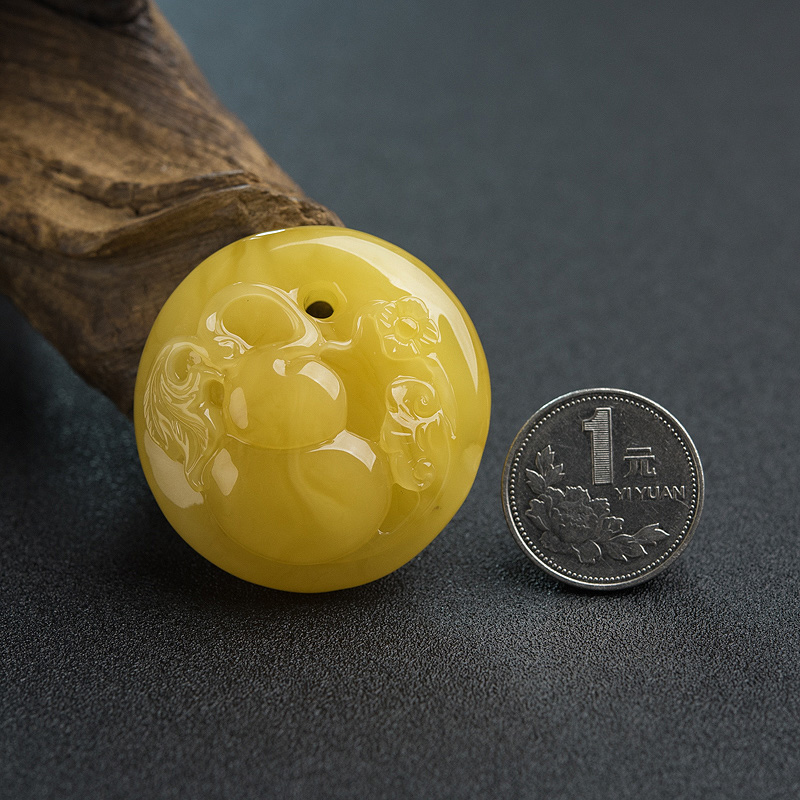 蜜蜡葫芦挂坠-红掌柜