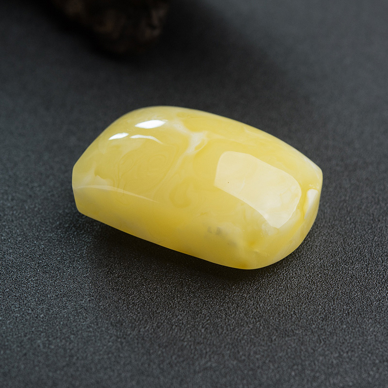 天然蜜蜡无事牌挂坠-红掌柜