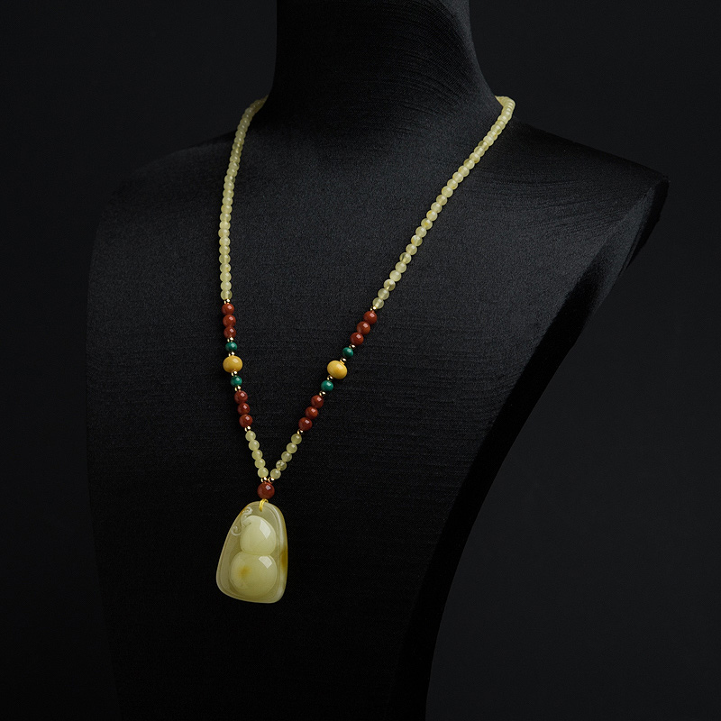 蜜蜡葫芦项链-红掌柜