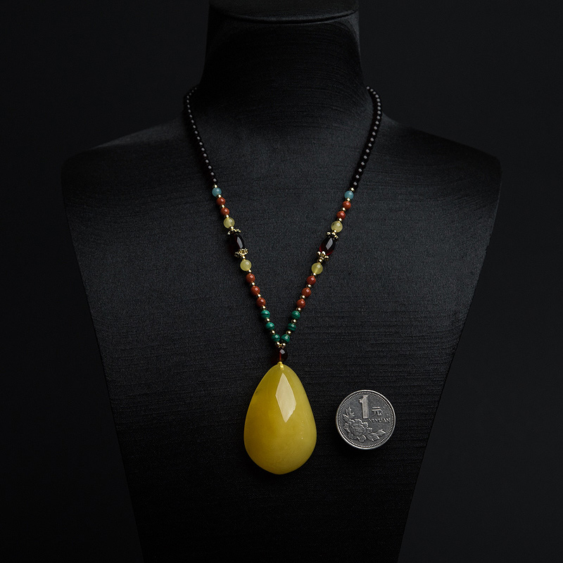 蜜蜡随形项链-红掌柜