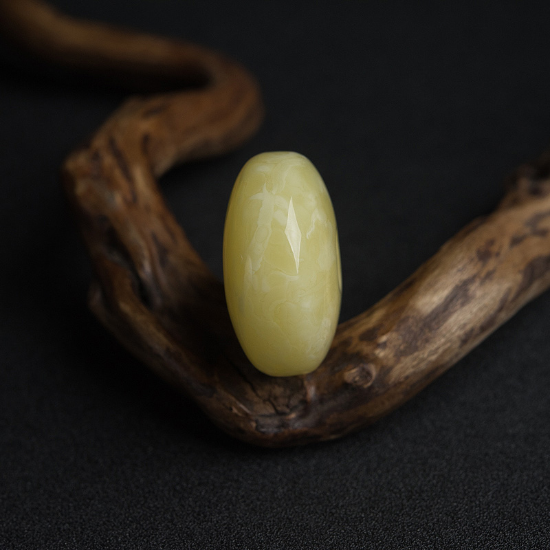 波罗的海天然白花蜜蜡吊坠-红掌柜