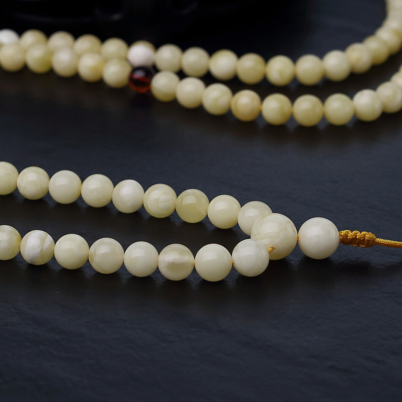 波罗的海天然蜜蜡108佛珠-红掌柜