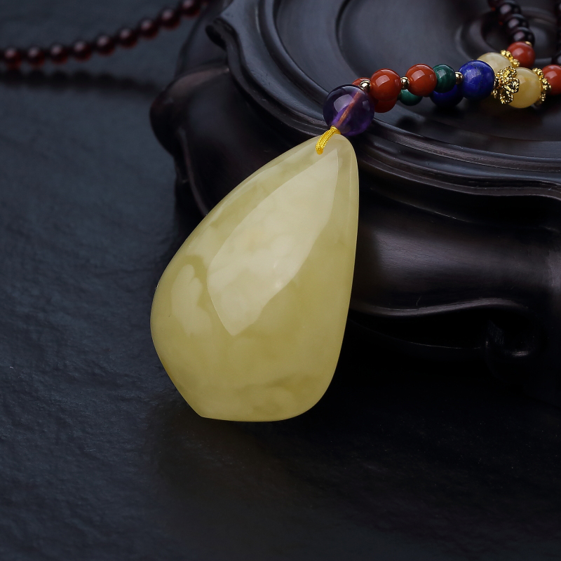 波罗的海天然蜜蜡随形项链-红掌柜