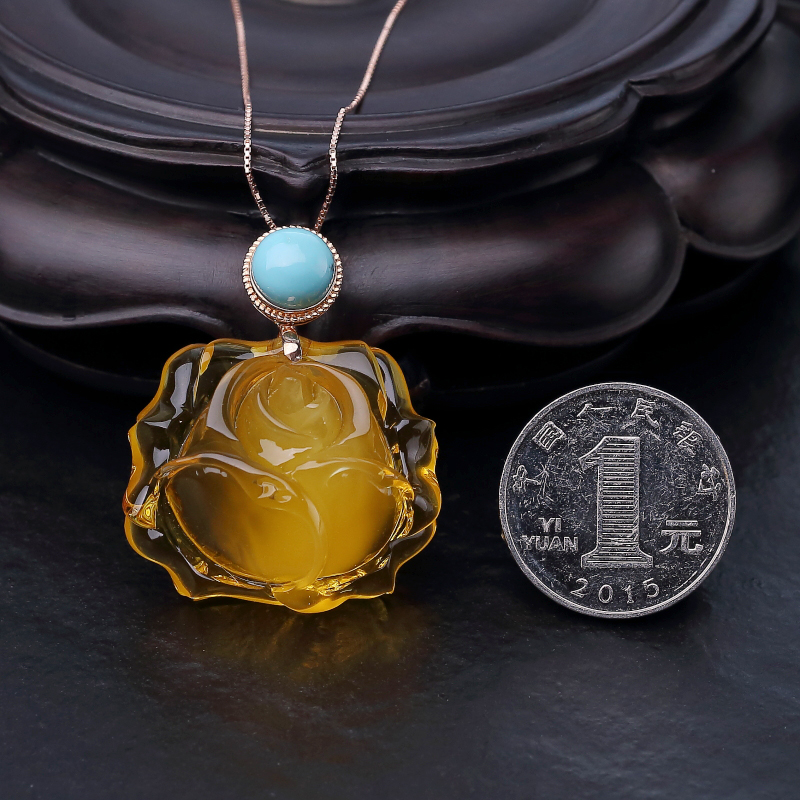 鸡油黄金绞蜜项链-红掌柜