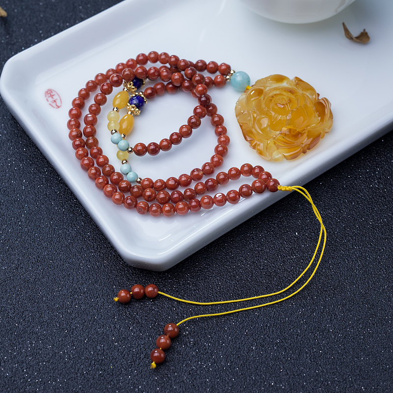 俏色金绞蜜牡丹花-红掌柜