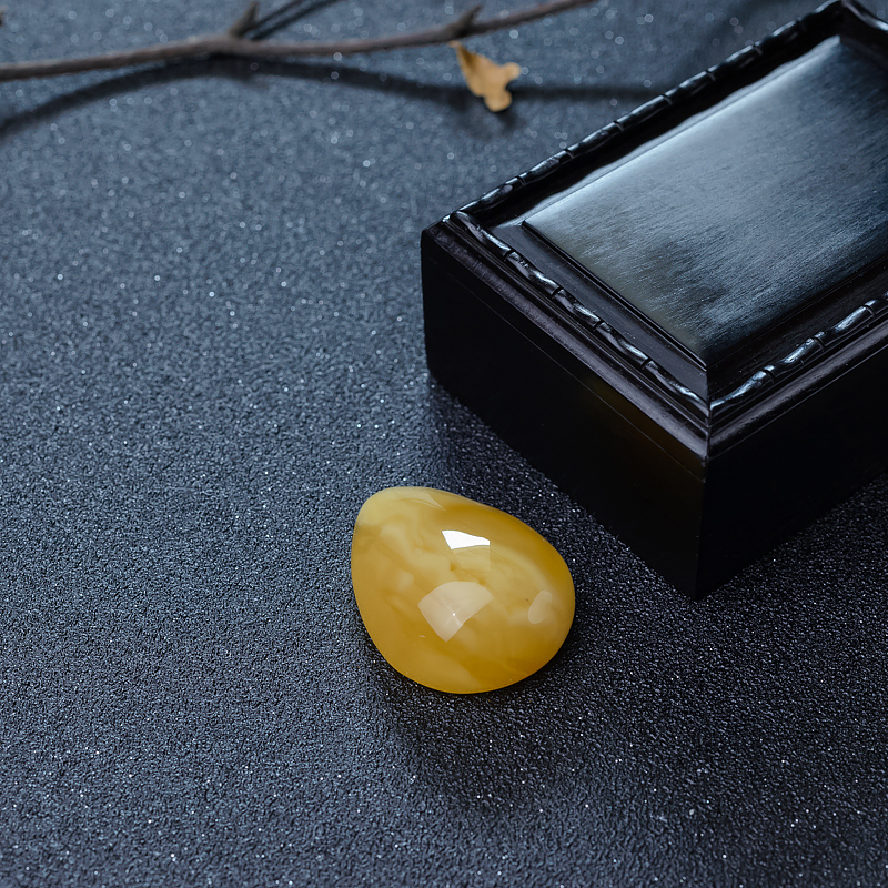 天然蜜蜡随形吊坠-红掌柜