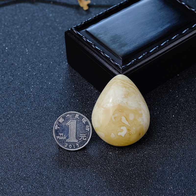 天然蜜蜡随形吊坠-红掌柜