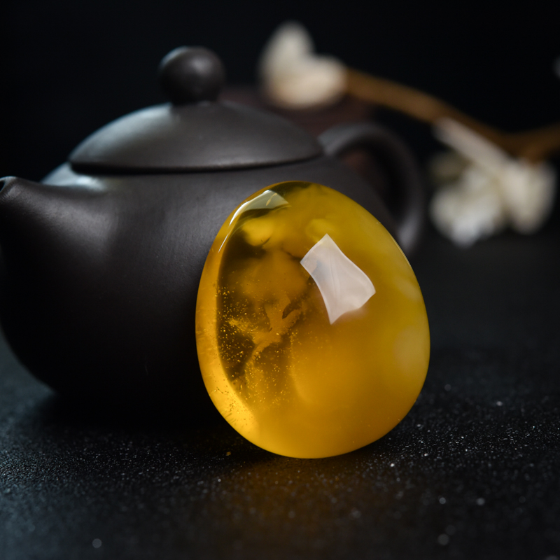 波罗的海金绞蜜随形吊坠-红掌柜