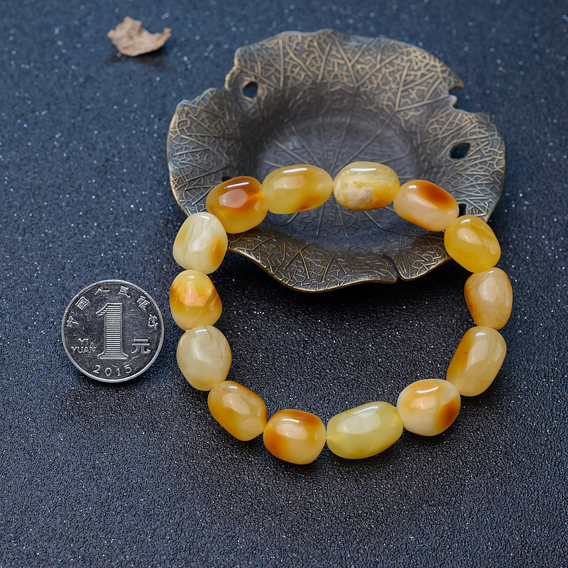 蜜蜡随形手串-红掌柜