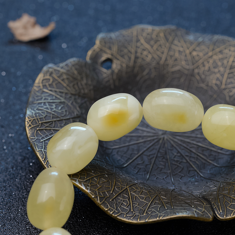 蜜蜡随形手串-红掌柜