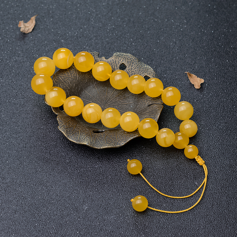 蜜蜡手持-红掌柜