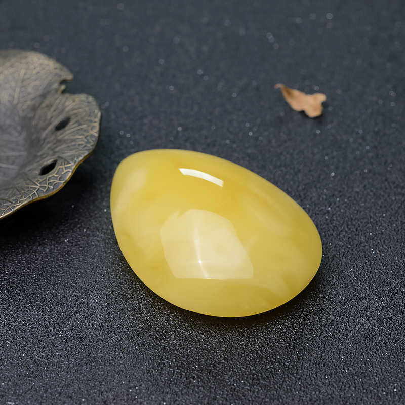 天然蜜蜡随形吊坠-红掌柜