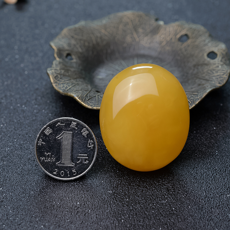 天然蜜蜡吊坠-红掌柜