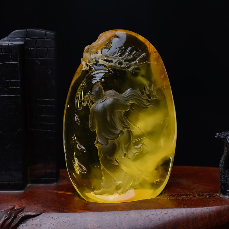 金绞蜜风雨同程摆件-红掌柜