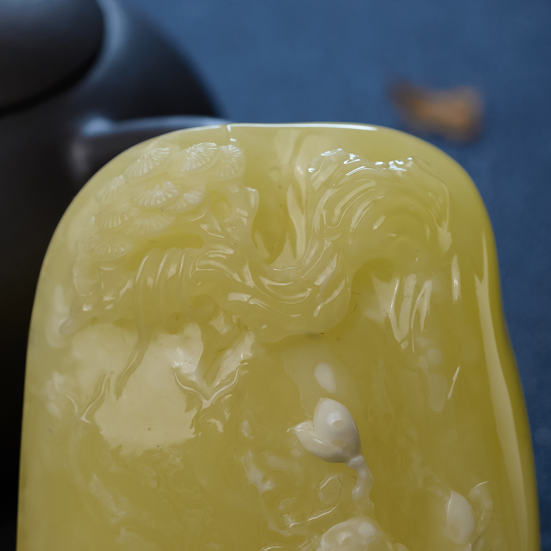 波罗的海天然白花蜜蜡吊坠-红掌柜