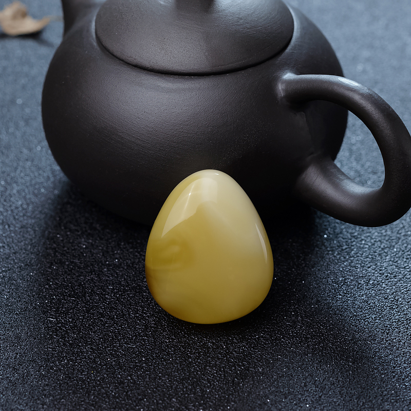 波罗的海天然蜜蜡水滴吊坠-红掌柜