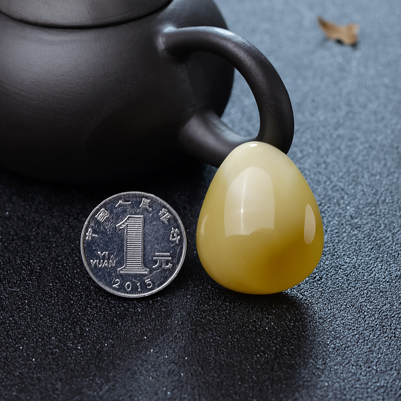 白花蜜蜡吊坠-红掌柜