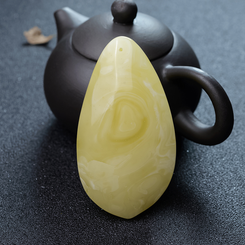 波罗的海天然蜜蜡随形吊坠-红掌柜