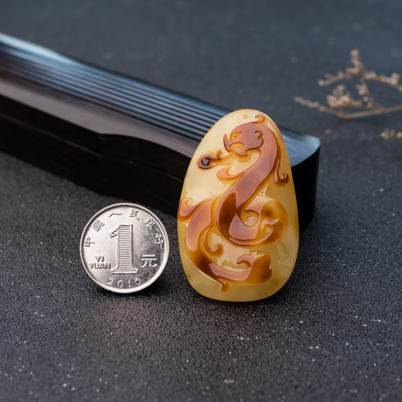 波罗的海蜜蜡吊坠-红掌柜