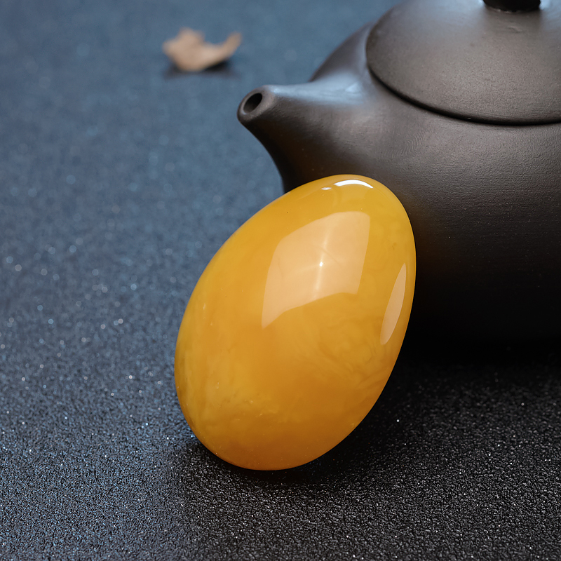 天然蜜蜡随形吊坠-红掌柜