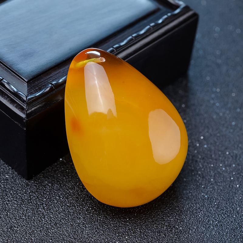 波罗的海蜜蜡水滴吊坠-红掌柜