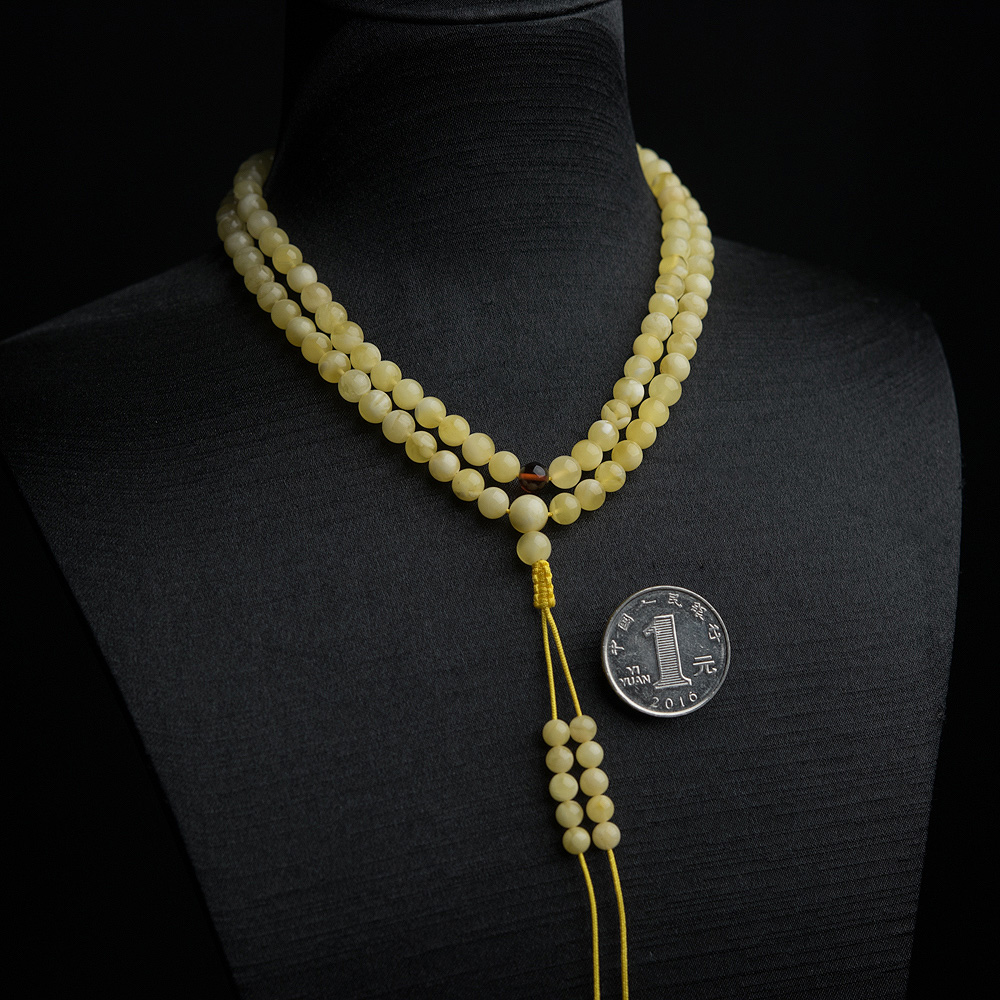 蜜蜡佛珠-红掌柜