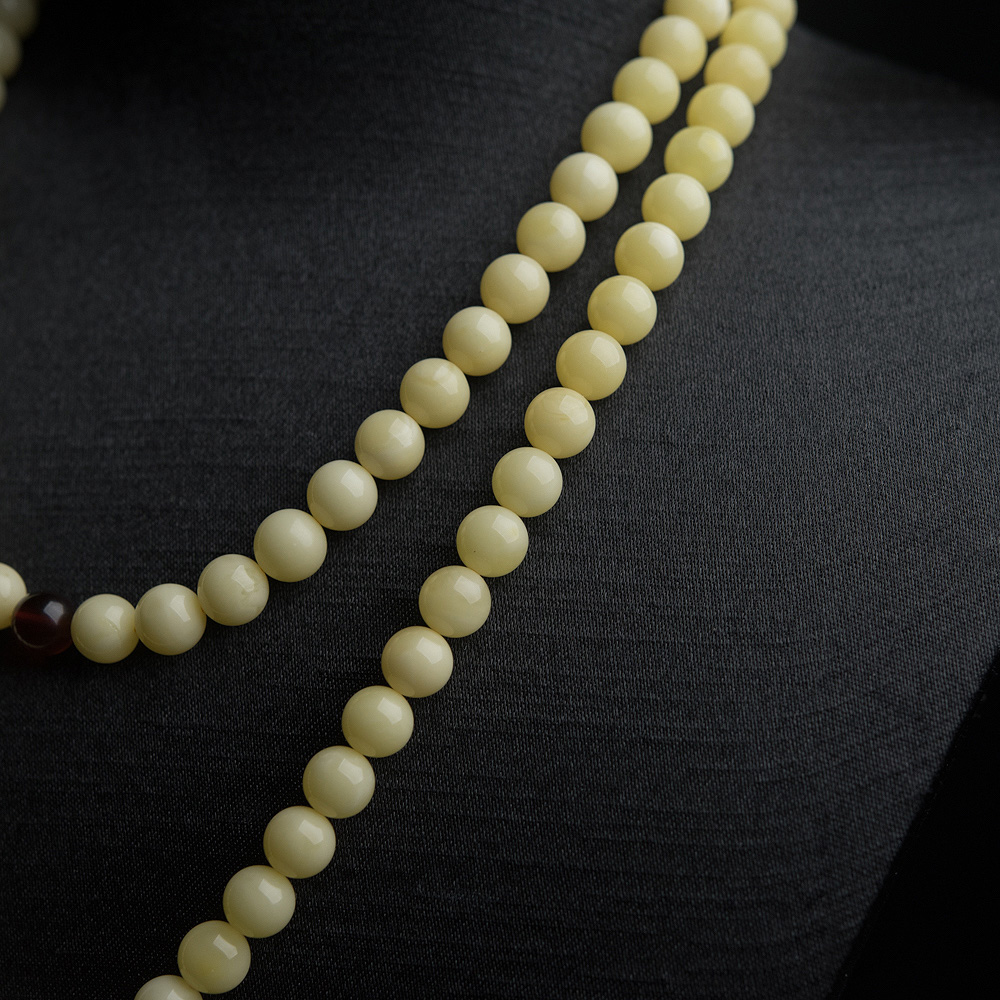 蜜蜡108佛珠-红掌柜