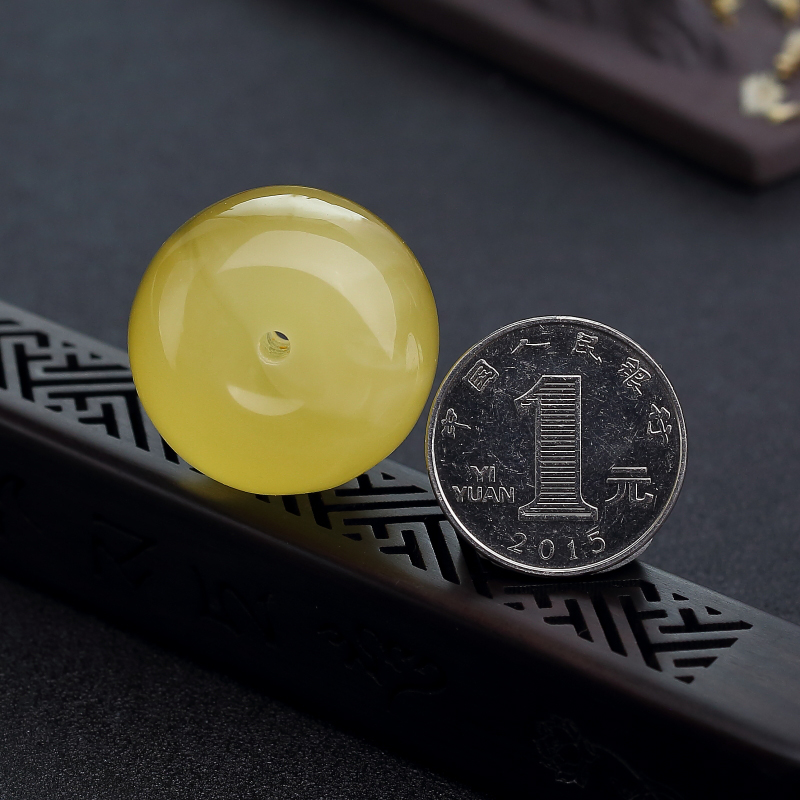 天然金绞蜜苹果珠吊坠-红掌柜