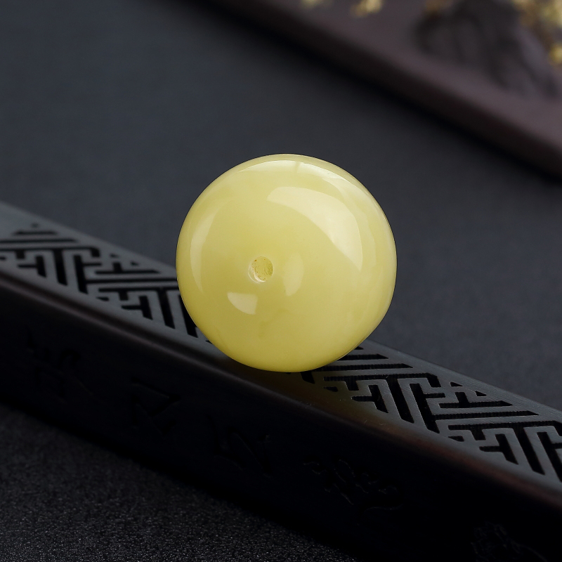 柠檬黄蜜蜡吊坠-红掌柜