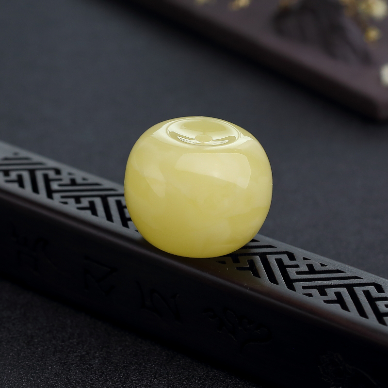 天然蜜蜡苹果珠吊坠-红掌柜