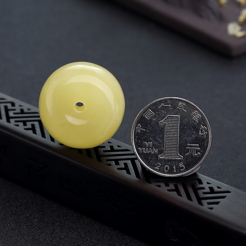 波罗的海蜜蜡苹果珠吊坠-红掌柜