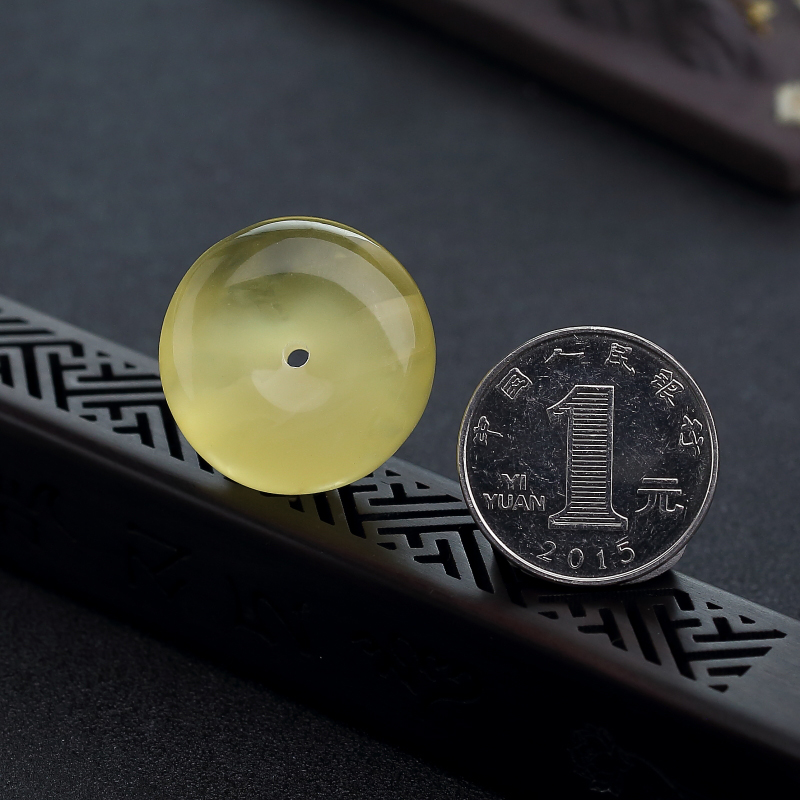 蜜蜡平安扣吊坠-红掌柜