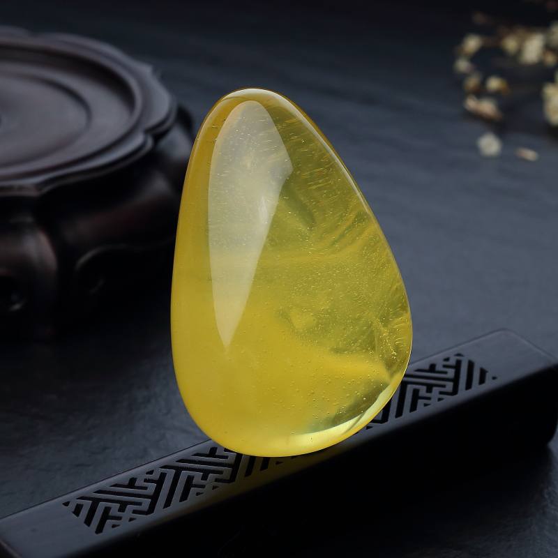 波罗的海鸡油黄金绞蜜随形吊坠-红掌柜