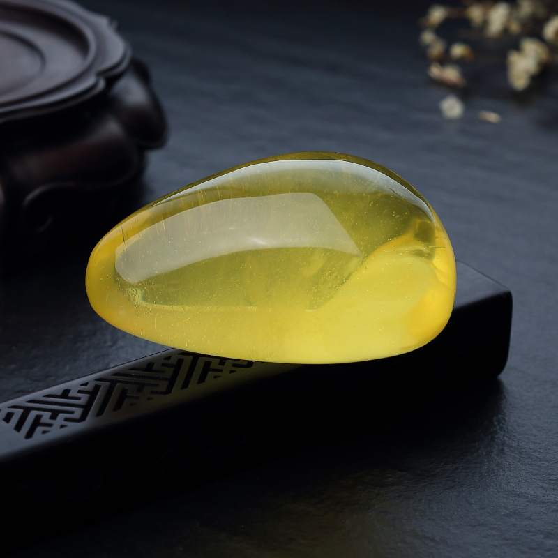 波罗的海天然鸡油黄金绞蜜吊坠-红掌柜