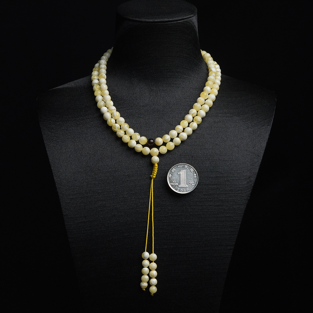 天然蜜蜡佛珠-红掌柜