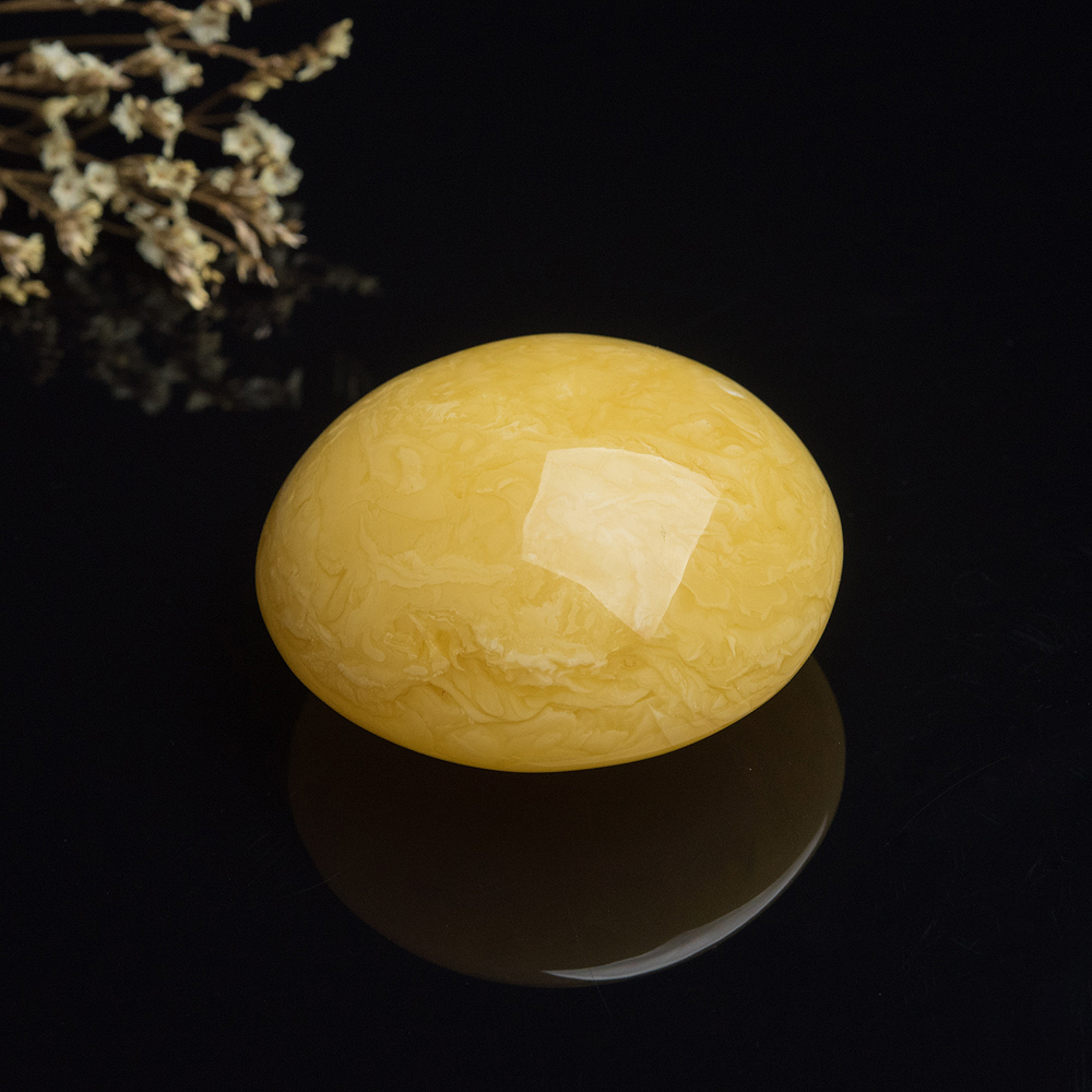 蜜蜡圆形吊坠-红掌柜