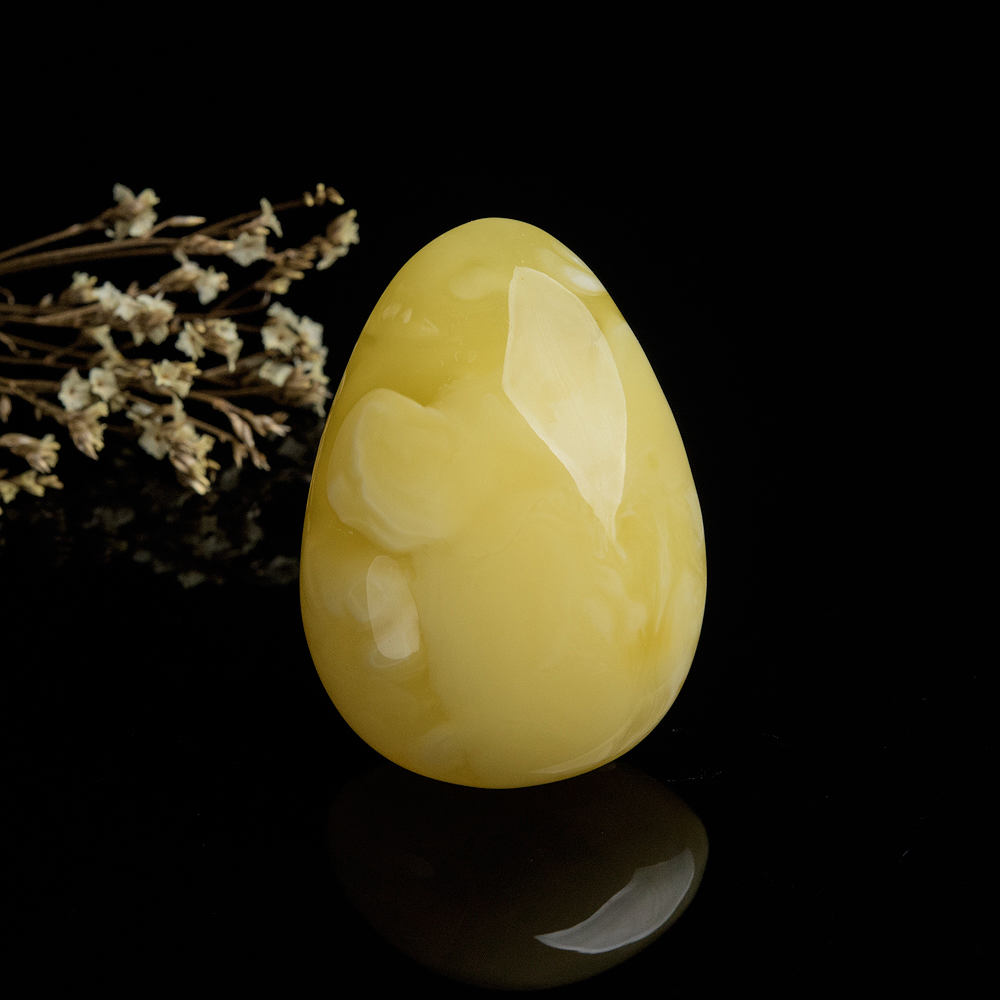 鸡油黄蜜蜡随形吊坠-红掌柜