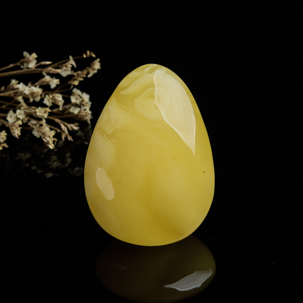 波罗的海鸡油黄蜜蜡随形吊坠-红掌柜