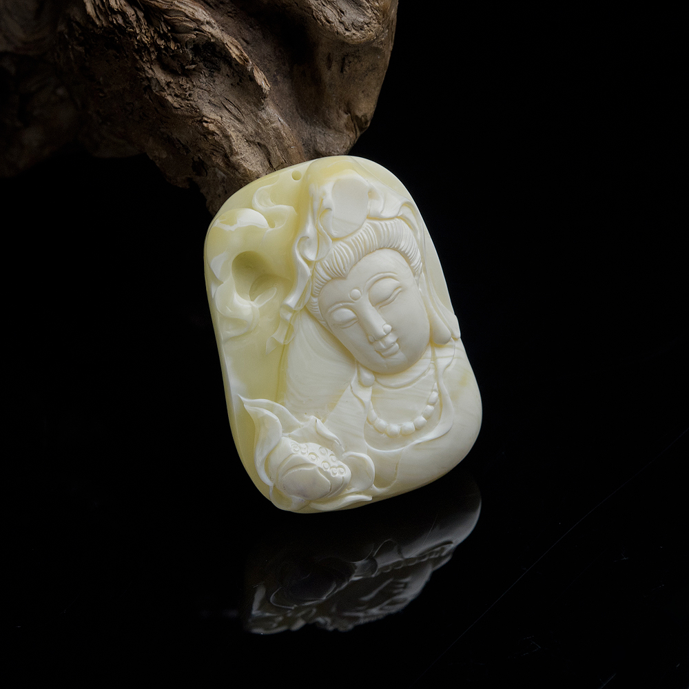 白蜜观音吊坠-红掌柜